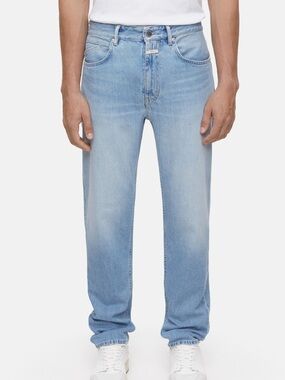 Closed Men’s Cooper True Light Blue Straight Leg Regular Jeans 36x32